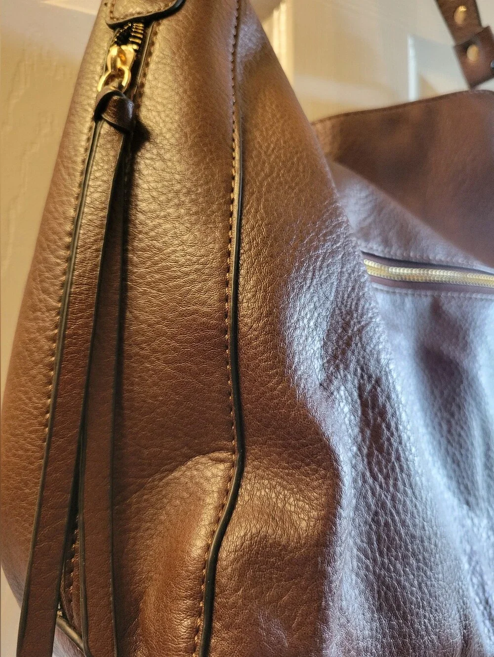 Montana West Shoulder Bag brown with stud details